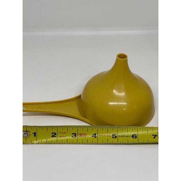 VTG Foley Harvest Gold Plastic Canning Funnel 7" Retro Wide Mouth Kitchen Tool - Picture 7 of 8
